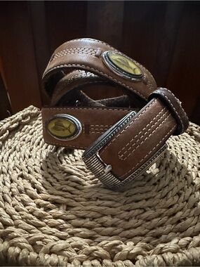 Brighton Men's Onyx Deep Sea Taper Belt Brown Leather, M40299 - 38 - FISHING